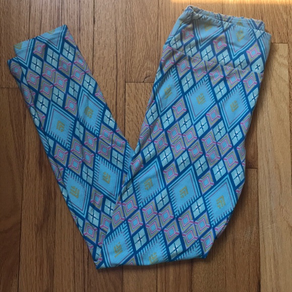 LuLaRoe Pants - LuLaRoe One Size Blue Leggings